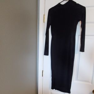 Black boohoo dress